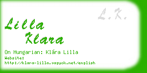 lilla klara business card